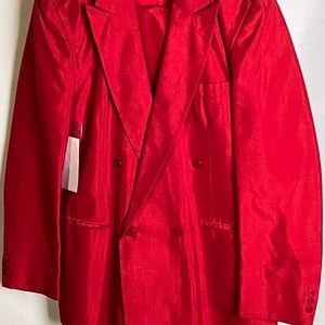 Red men’s two piece suit very good condition
